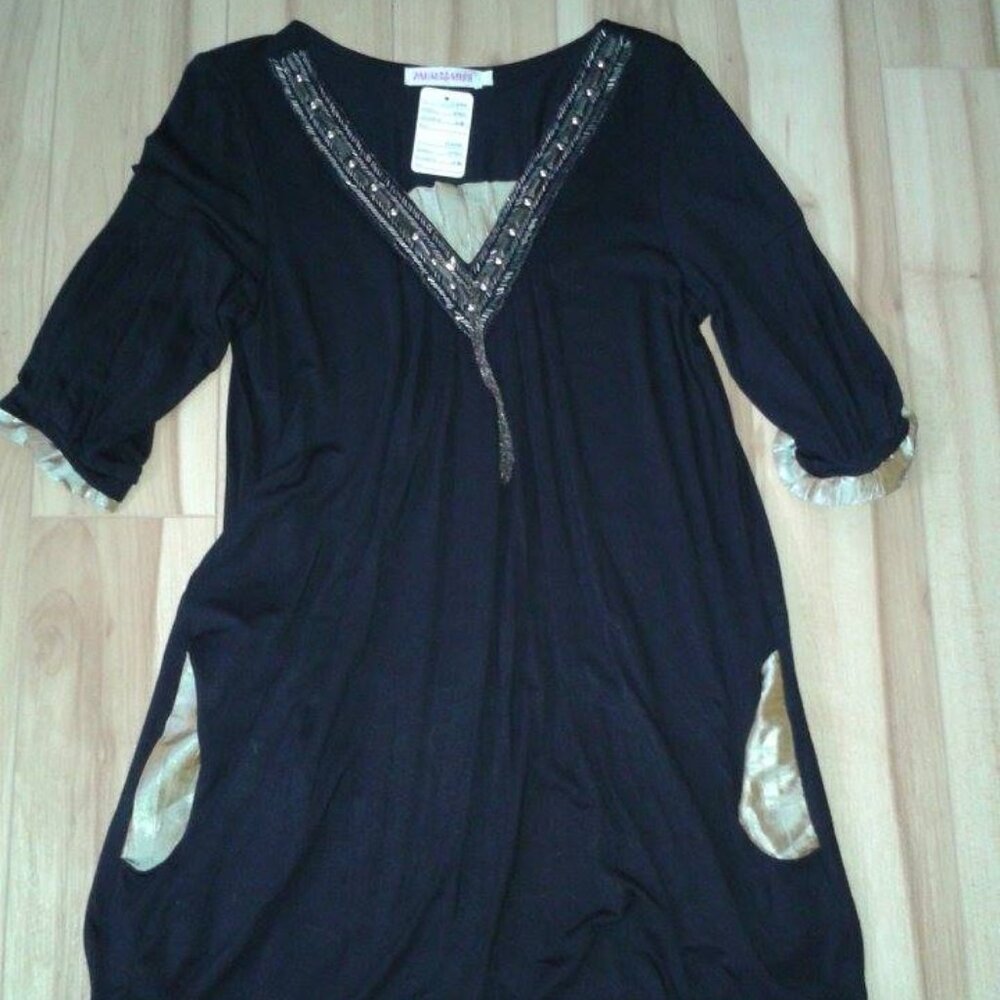 Trimmed dress